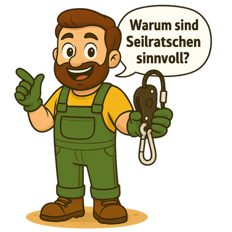 Flexible Aufhängung für Lampen & Filter – Seilratschen machen dein Setup einfacher & sicherer.