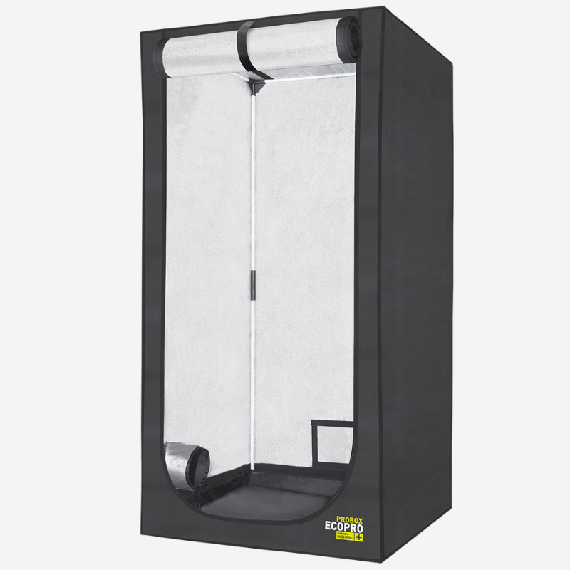 Geöffnete Growbox DiamondBox SL150 mit Blick ins Innere