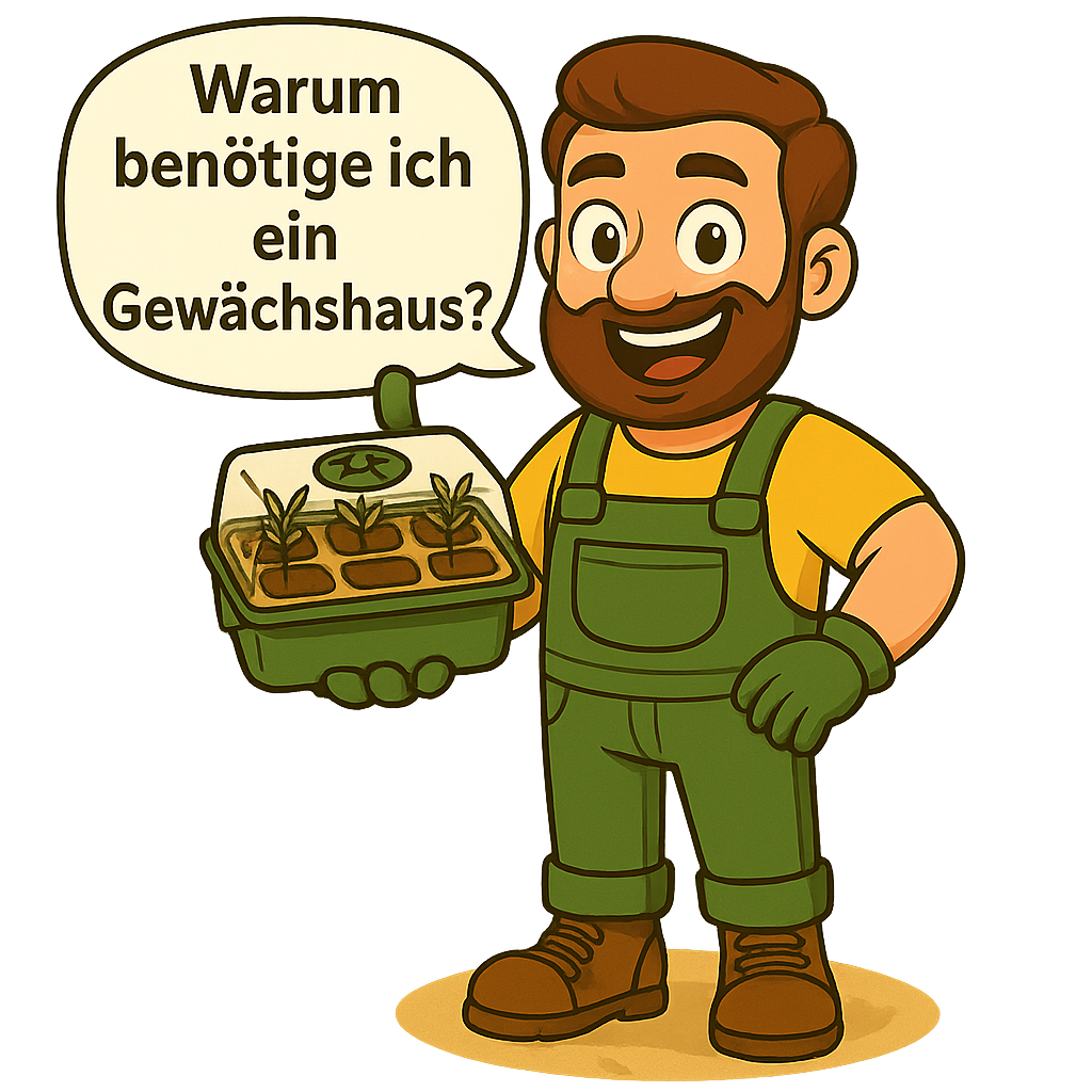 Ein Gewächshaus schafft perfekte Bedingungen für eine erfolgreiche Anzucht.