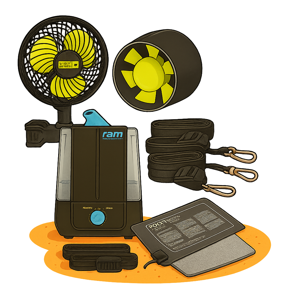 Alles rund um Zubehör für Growboxen. Von Befestigungslösungen über Klimakontrolle bis hin zu LED findest du hier die passenden Helfer für dein perfektes Indoor-Grow-Setup.