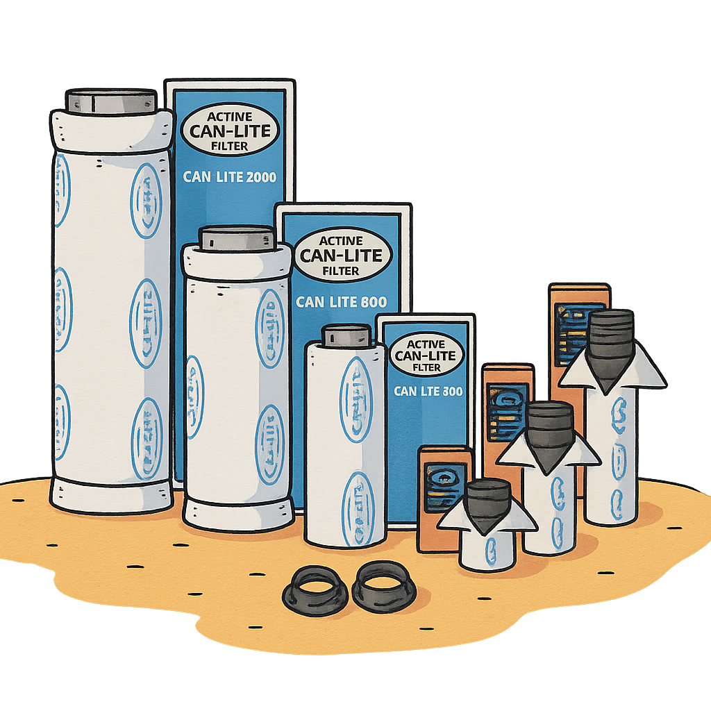 Aktivkohlefilter für Growboxen zur effektiven Neutralisierung von Gerüchen und zur Reinigung der Abluft