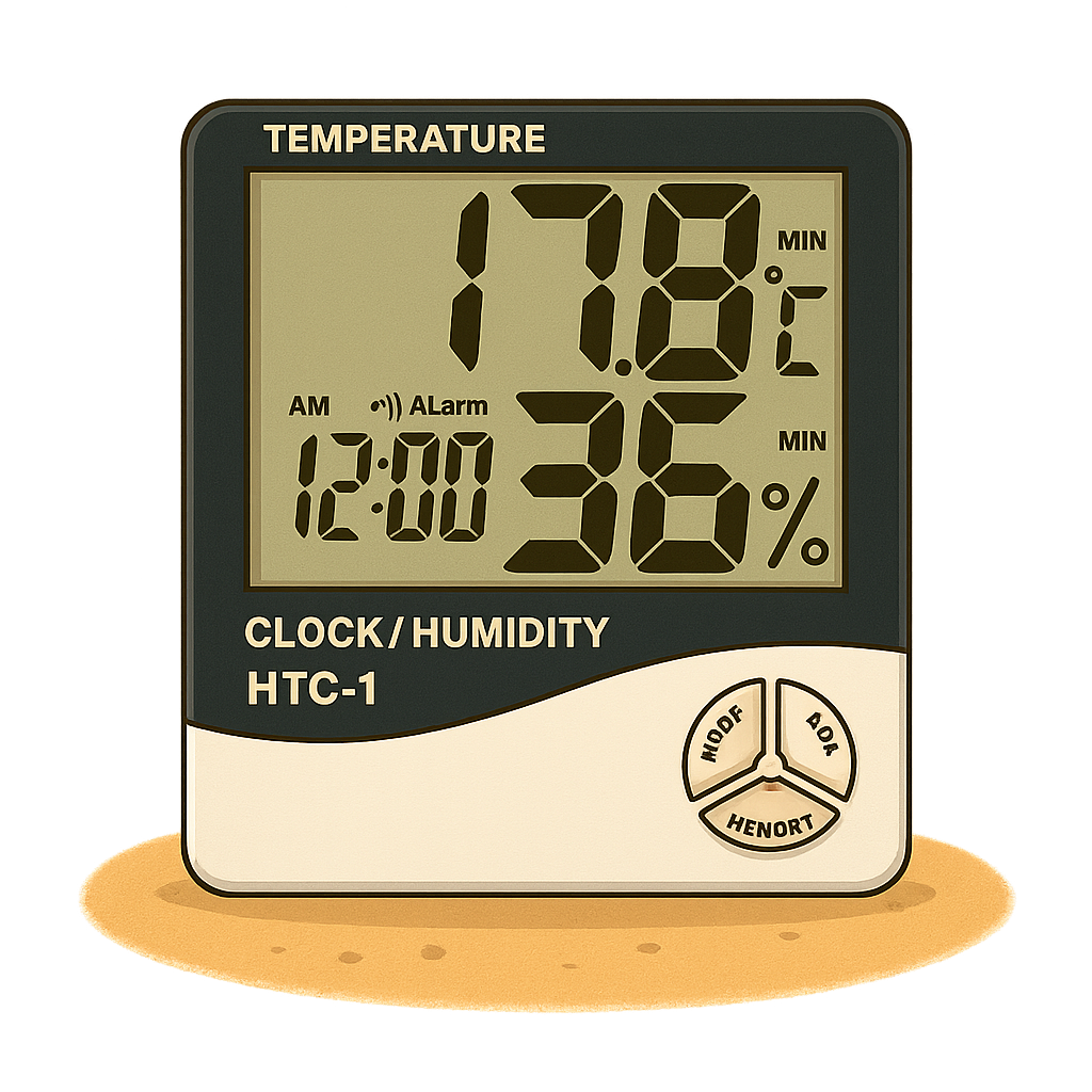 Behalte Temperatur und Luftfeuchtigkeit in deiner Growbox immer im Blick – für stabile Bedingungen und gesunde Pflanzen. Ideal zur Schimmelprävention und Ertragssteigerung.