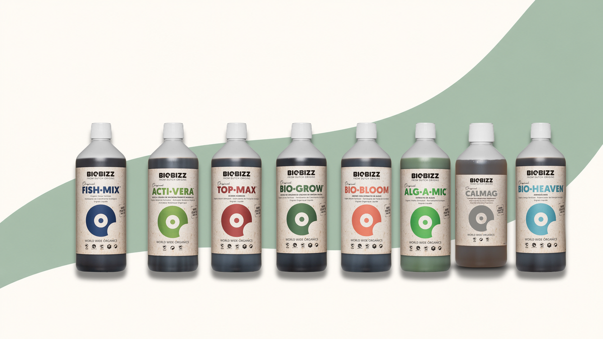 BioBizz Dünger für Wachstum und Blüte mit Bio-Grow, Bio-Bloom und weiteren Pflanzennährstoffen