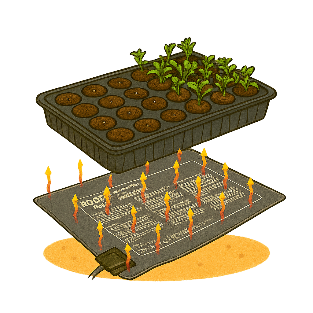 Wärme von unten für starkes Wurzelwachstum – so starten deine Pflanzen richtig durch.
