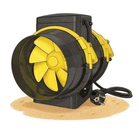 Leiser Abluftventilator Ø125mm für Growbox und Indoor Belüftung