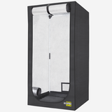 Geöffnete Growbox DiamondBox SL150 mit Blick ins Innere