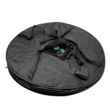 Zusammengefalteter EasyGrow HerbDryer XL – platzsparend für die Lagerung verpackt.