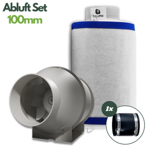 Caluma Midi-Axiallüfter 100 mm mit zweistufigem Schalter und Netzstecker