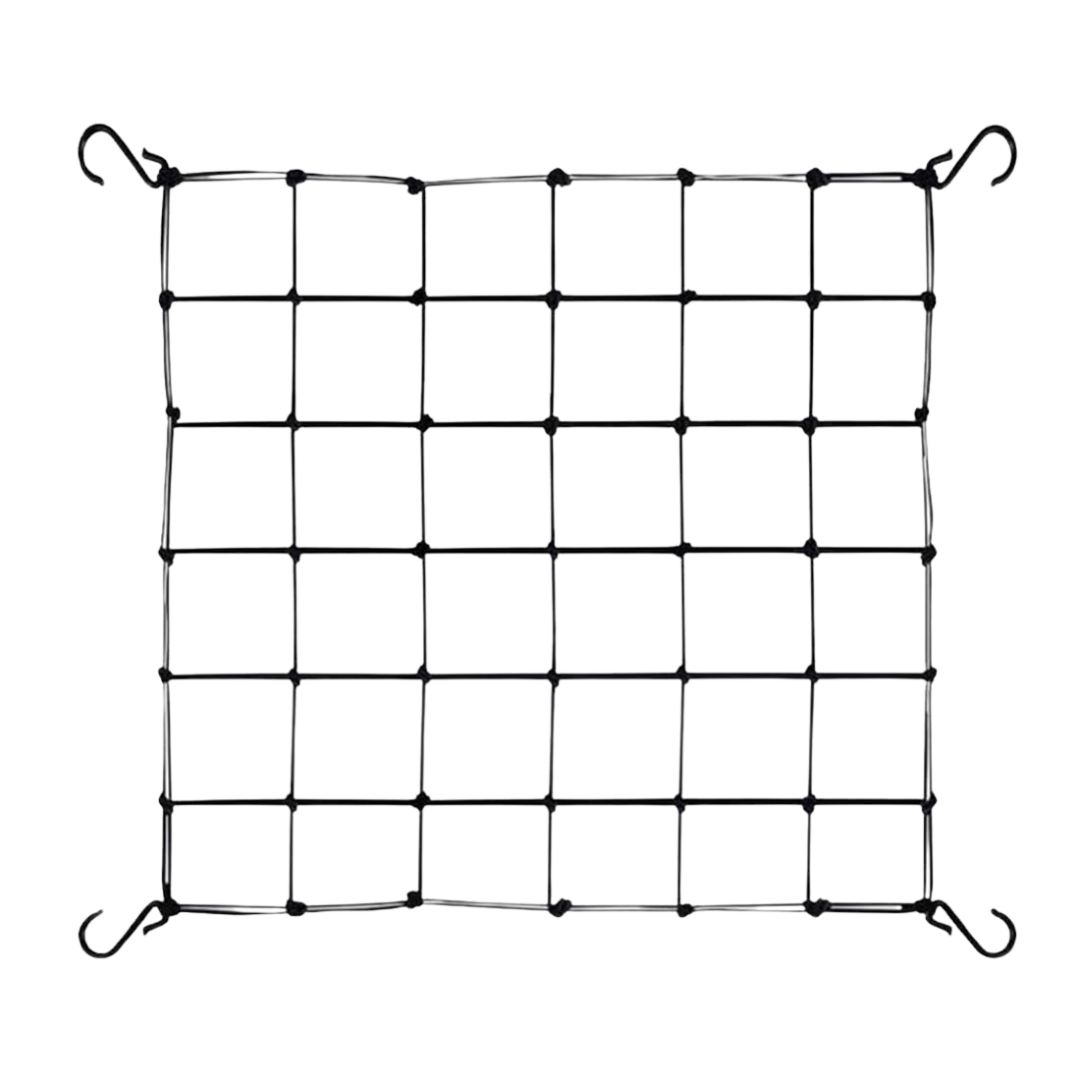 Elastic Trellis Netting 60x60 cm für optimales Pflanzenwachstum in Growboxen – Elastisches Nylonmaterial für stabile Unterstützung.