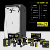 Growbox Komplettset 80x80x180 cm aufgebaut – Frontansicht