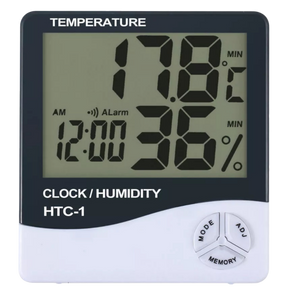 Robustes Design: Das Kunststoffgehäuse ist sowohl für die Wandmontage als auch für die Nutzung auf dem Tisch geeignet, sodass Sie die klimatischen Bedingungen in jedem Bereich Ihres Indoor-Gardens im Blick behalten können.