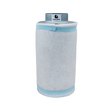 Caluma Aktivkohlefilter 125 mm mit weißem Vorfilter und Montageöse – ideal zur Geruchskontrolle in der Growbox.