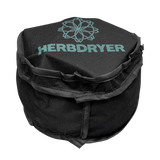 EasyGrow HerbDryer XL verpackt in robuster Aufbewahrungstasche mit aufgedrucktem Logo.