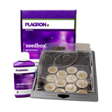 Plagron Seedbox Starterset – Keimbox mit 12 Torfquelltöpfen & Seedbooster