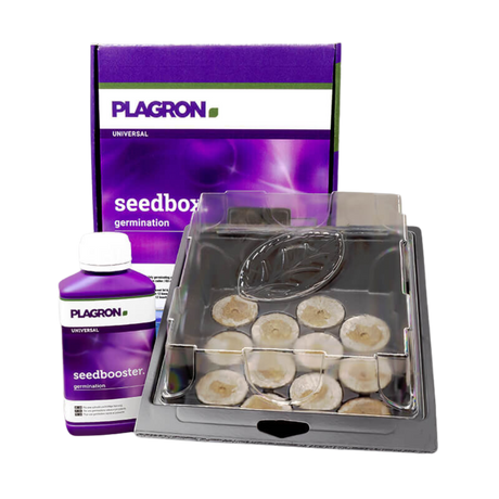 Plagron Seedbox Starterset – Keimbox mit 12 Torfquelltöpfen & Seedbooster