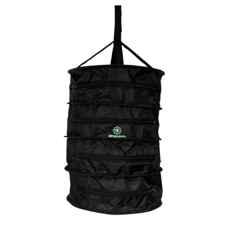 EasyGrow HerbDryer Regular hängend in voller Länge – 4-stufiges Trockennetz mit Reißverschlüssen