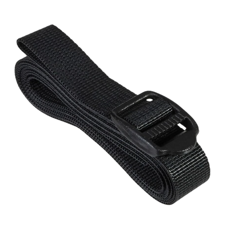 Einzelner Spanngurt mit robuster Plastiköse zur optimalen Spannung und sicheren Befestigung von Growbox-Zubehör.