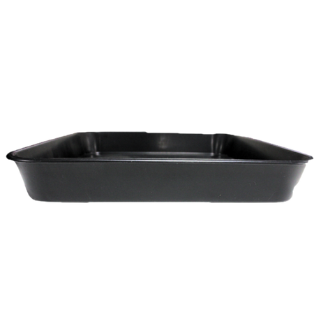 Quadratischer PotKing Untersetzer 34 × 34 cm mit strukturierter schwarzer Stellfläche