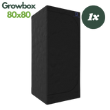 DiamondBox SL80 Growbox von außen – schwarze, lichtdichte Außenhülle für diskretes Indoor-Gardening