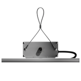 Seitenansicht der Caluma Force LED 75W – stufenloser Dimmer und Aufhängung sichtbar
