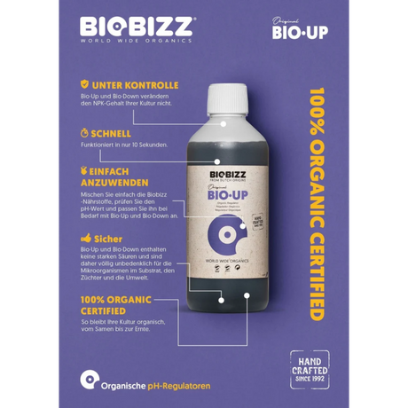 Bio·Up Infografik – Funktionen, Anwendung & Vorteile erklärt