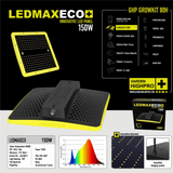 Innenansicht der Growbox 80x80x180 cm mit LED-Beleuchtung
