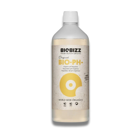 Übersicht der Vorteile von BioBizz Bio·Down – schnelle, sichere und organische pH-Regulierung.