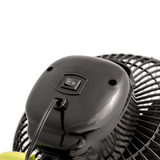 Ein-/Ausschalter am Clipventilator – einfache Bedienung mit leiser Betriebsstufe für kontinuierliche Nutzung