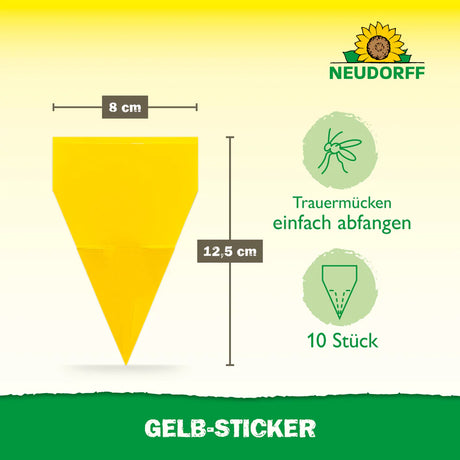 Neudorff Gelb-Sticker 10 Stück