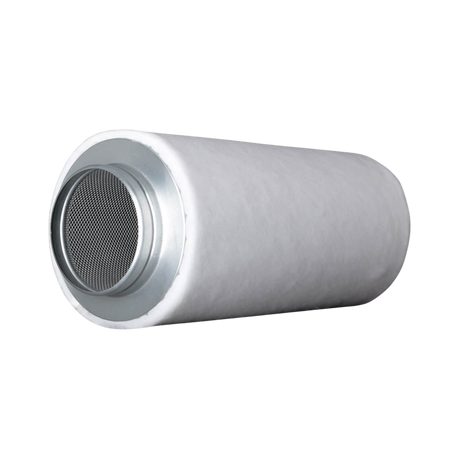 Prima Klima Coco Aktivkohlefilter C2601-125 mit weißem Vorfilter und 125-mm-Flansch