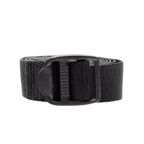 Kompakt zusammengerollter Spanngurt mit stabiler Schnalle, langlebig und vielseitig verwendbar für Growboxen.