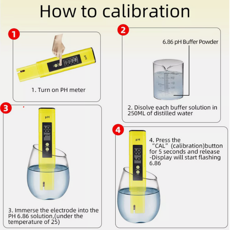 Anleitung zur Kalibrierung des pH-Messgeräts für exakte Messergebnisse im Growbereich