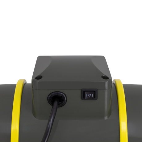 2-Stufen-Schalter am PROFAN TT Ventilator – einfache Umschaltung zwischen Stufe 1, Stufe 2 und Aus für flexible Steuerung