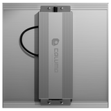 Oberseite der Caluma Force 150W – Netzteil mit Caluma-Logo und Kabelmanagement