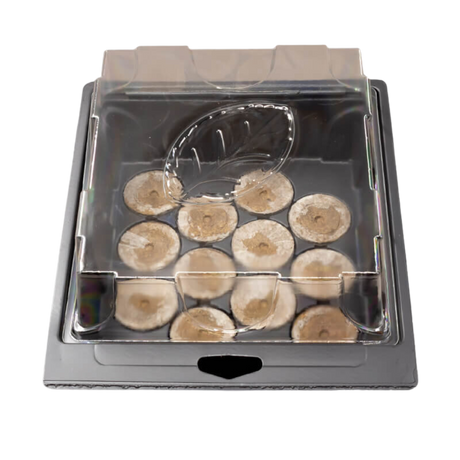 Plagron Seedbox Starterset – Keimbox mit 12 Torfquelltöpfen & Seedbooster