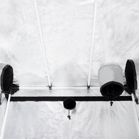 Lichtdichte Growbox für 9 Pflanzen mit professionellen Belüftungsöffnungen