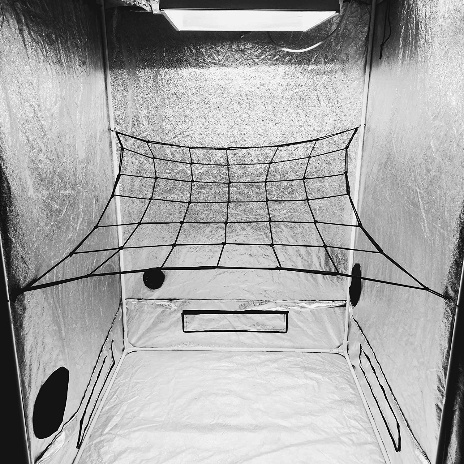 60x60 cm Trellis-Netting – Langlebiges elastisches Nylonnetz für effektive Unterstützung und maximales Platzmanagement in der Growbox.