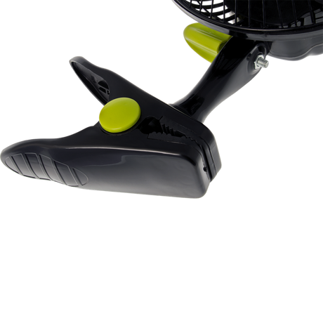 Stabiler Stand- und Clipfuß des GHP Ventilators – sicherer Halt auf verschiedenen Oberflächen