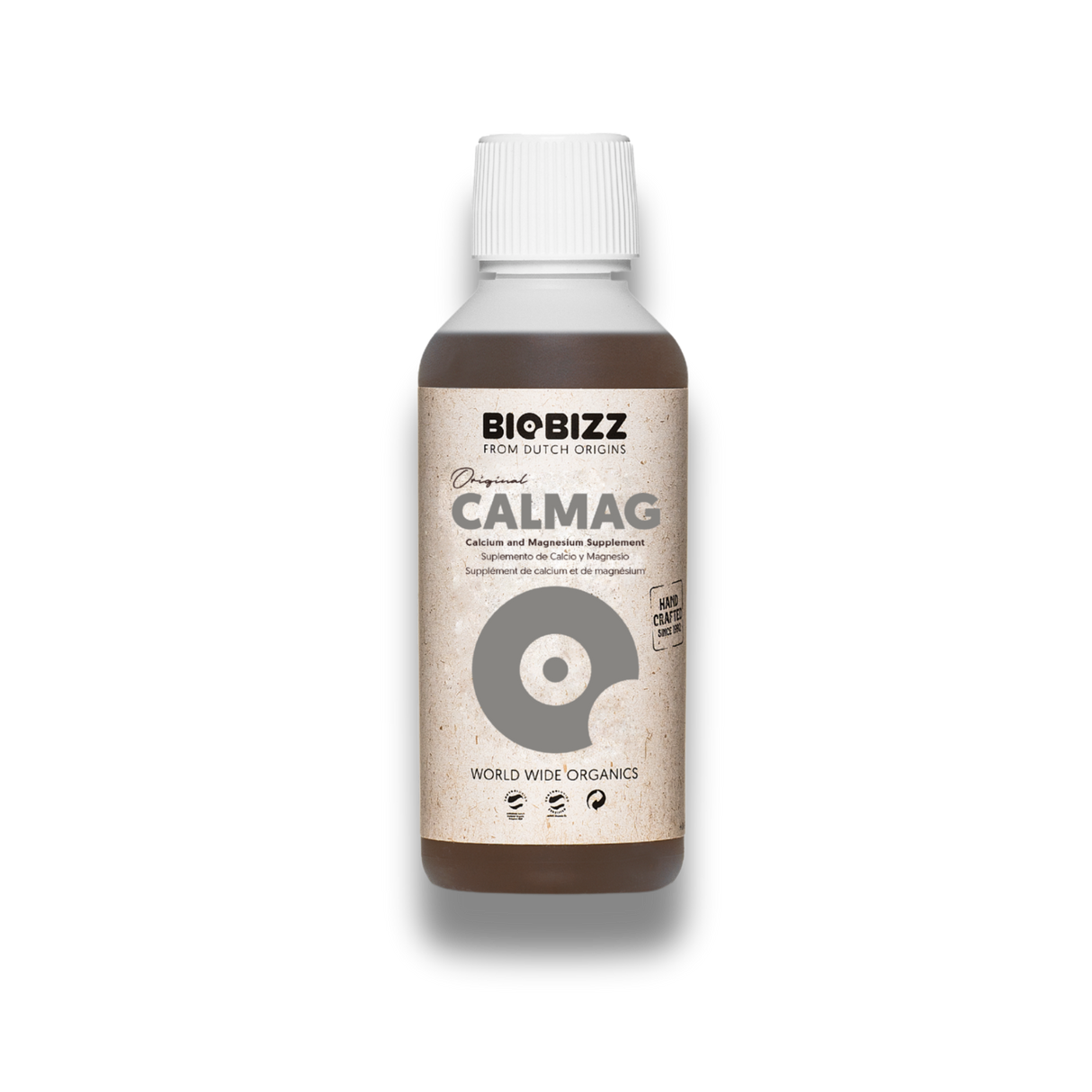 BioBizz CalMag 250 ml organischer Calcium- und Magnesiumzusatz für kräftige Pflanzen und gesunde Entwicklung