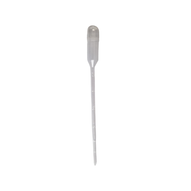 Transparente 1-ml-Dosierpipette mit integriertem Saugbalg