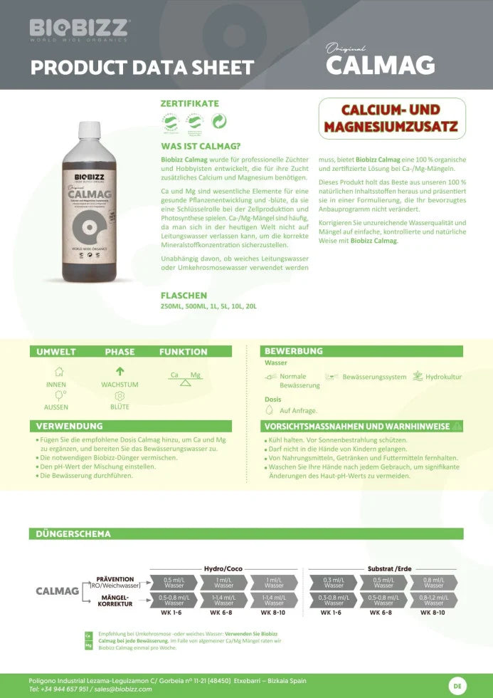 BioBizz Calmag 250ml
