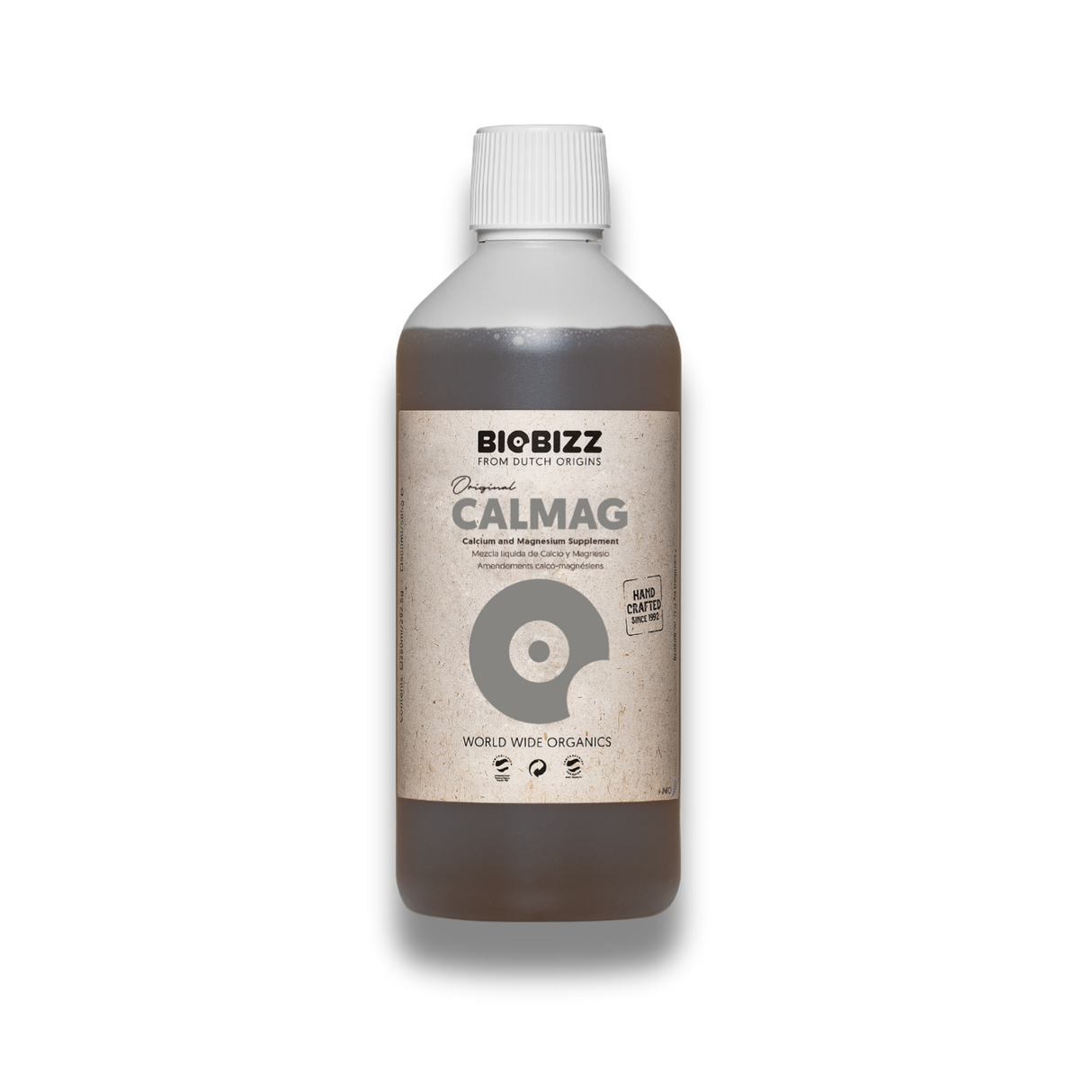 BioBizz CalMag 500 ml Bio-Calcium- und Magnesiumdünger zur Vorbeugung und Behebung von Nährstoffmängeln