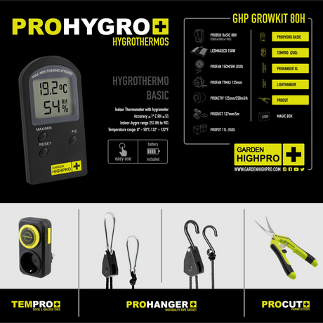 Digitales Thermo-Hygrometer zur Klimakontrolle im Indoor-Grow