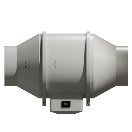 Caluma Axiallüfter 100 mm mit zweistufigem Schalter und 225/295 m³/h