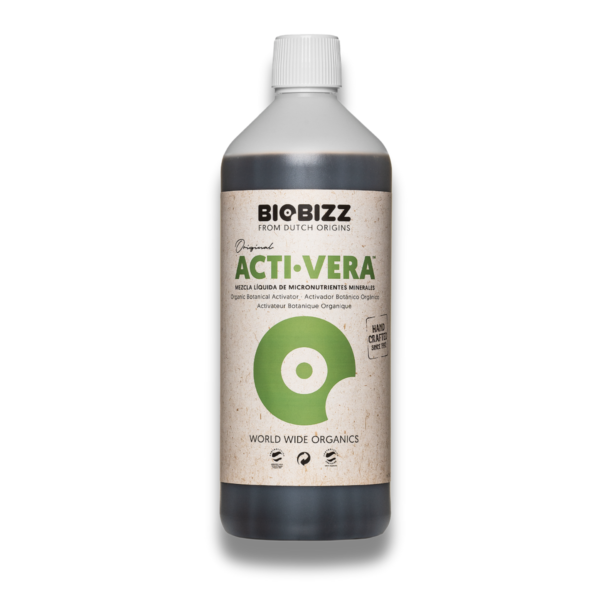 BioBizz Acti-Vera 1 Liter organischer Aktivator für gesunde Pflanzen in Wachstum und Blüte