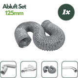 Alu-Flexrohr 127 mm für Abluftsysteme und flexible Luftführung in Indoor-Growboxen