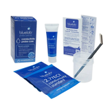 Bluelab Conductivity Probe Care Kit mit Reinigungsmitteln, EC-Standardlösungen, Becher und Zubehör.