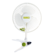 Weißer Garden HighPro Clip-Ventilator mit 15 cm Durchmesser, montiert mit stabilem Clip.