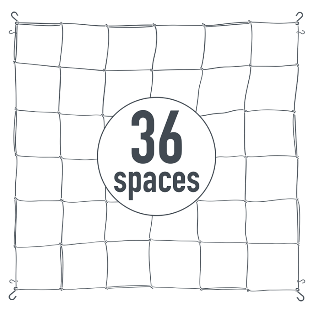 Elastisches SCROG Pflanzennetz mit 36 Maschen für Growbox und Growzelt