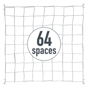 Elastisches Pflanzennetz mit 64 Maschen für SCROG und Growbox